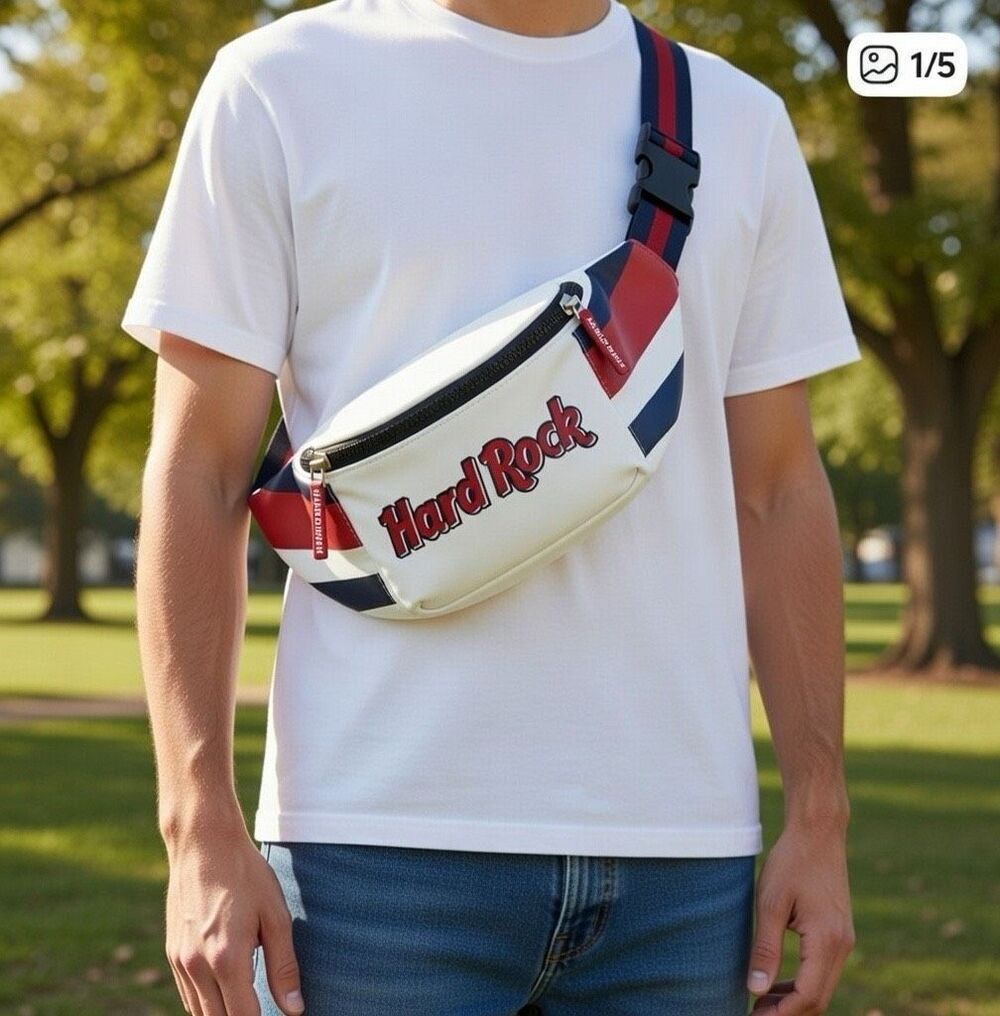 Hard Rock Cafe 2020 AMERICANA WAIST BAG Belly Bag 14" x 6" x 5"